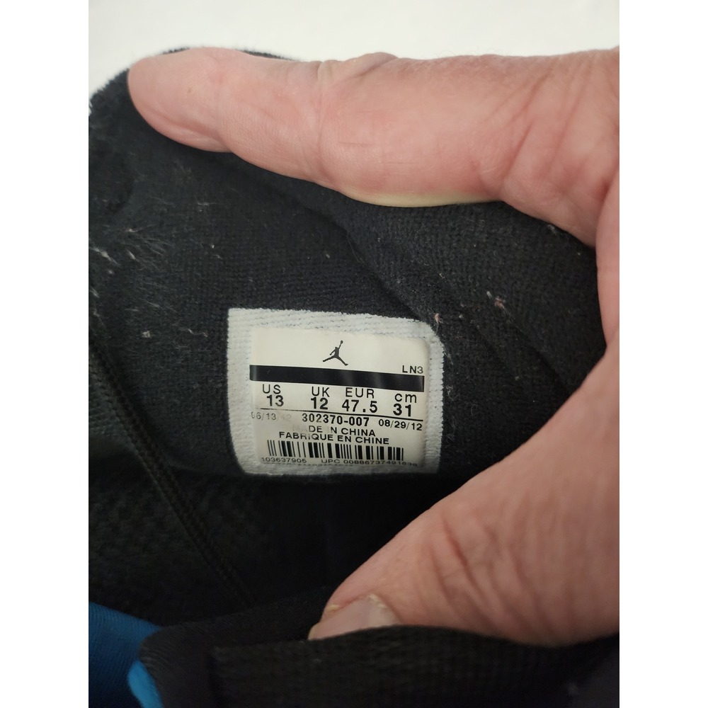 Nike Air Jordan 9 Retro Photo Blue Black Sneakers 302370-007 Mens 13 - Picture 4 of 8